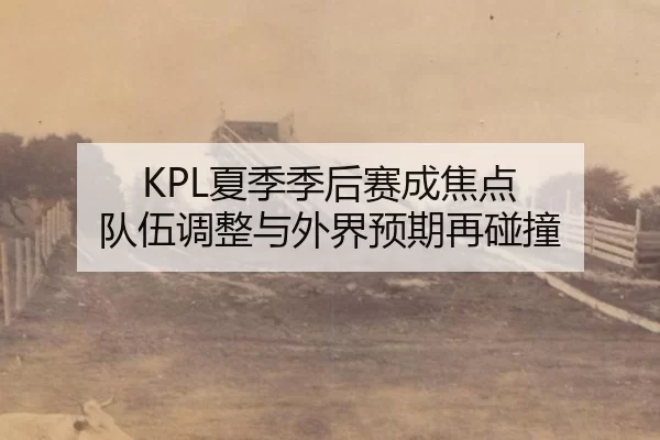 KPL夏季季后赛成焦点 队伍调整与外界预期再碰撞